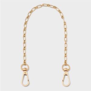 NEW! A New Day Wristlet Strap Phone Attachment Included Gold Chain with Clips